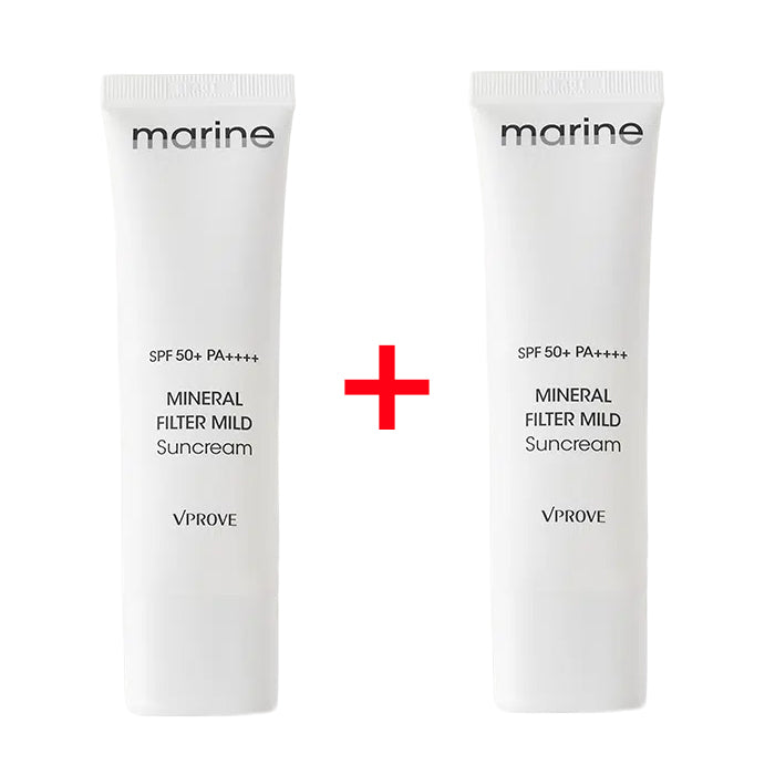 VPROVE Marine Mineral Filter Mild Suncream 50ml x 2ea (SPF50+ PA++++)