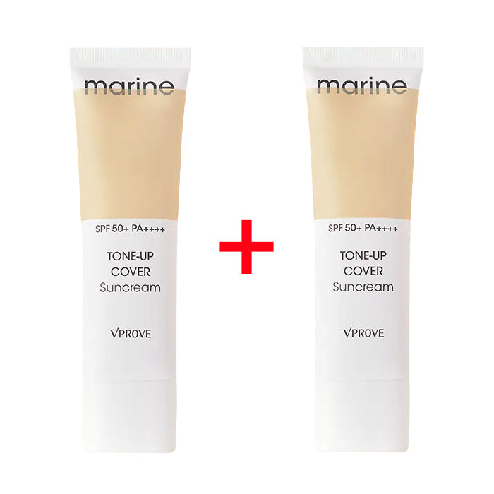 VPROVE Marine Tone-up Cover Suncream 50ml x 2ea (SPF50+ PA++++)