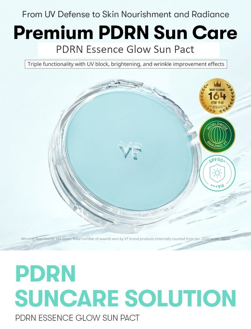 VT PDRN Essence Glow Sun Pact SPF50+ PA+++ 10g