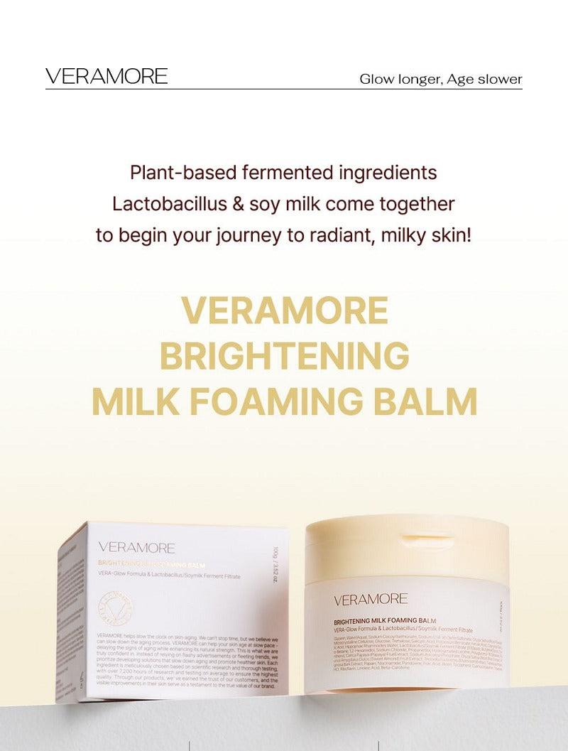 Veramore Brightening Milk Foaming Balm 100g