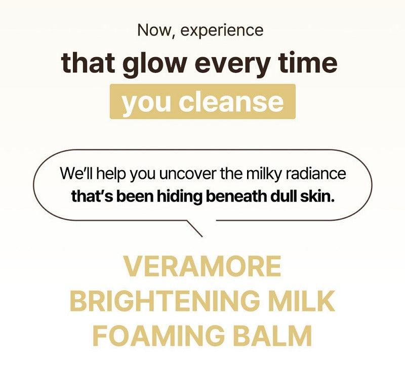 Veramore Brightening Milk Foaming Balm 100g