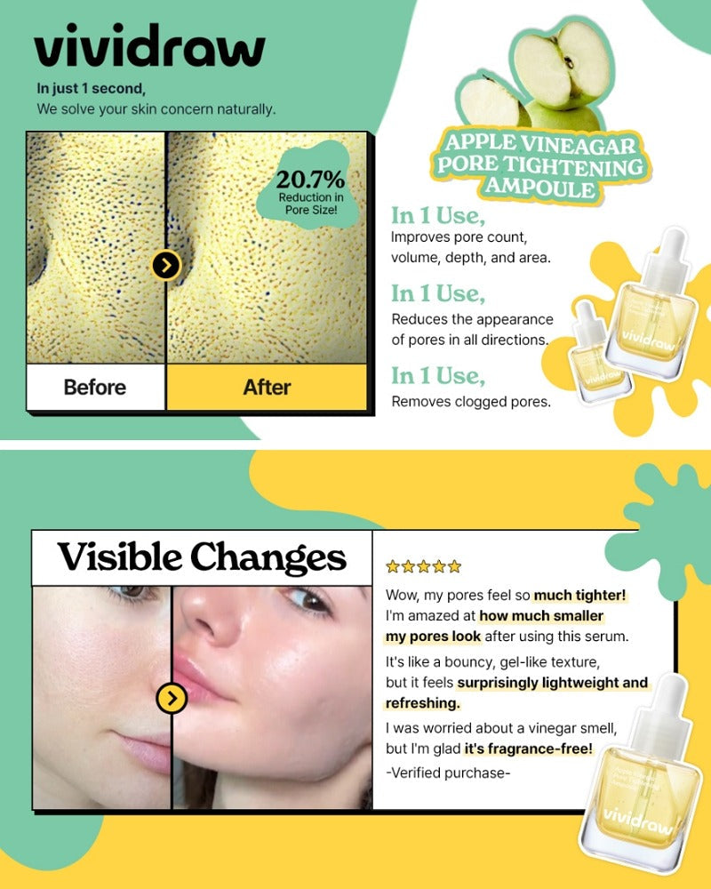Vividraw Apple Vinegar Pore Tightening Serum 40ml