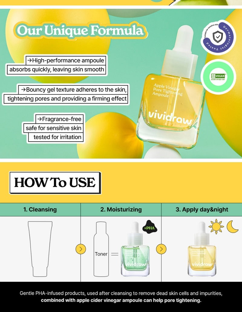 Vividraw Apple Vinegar Pore Tightening Serum 40ml