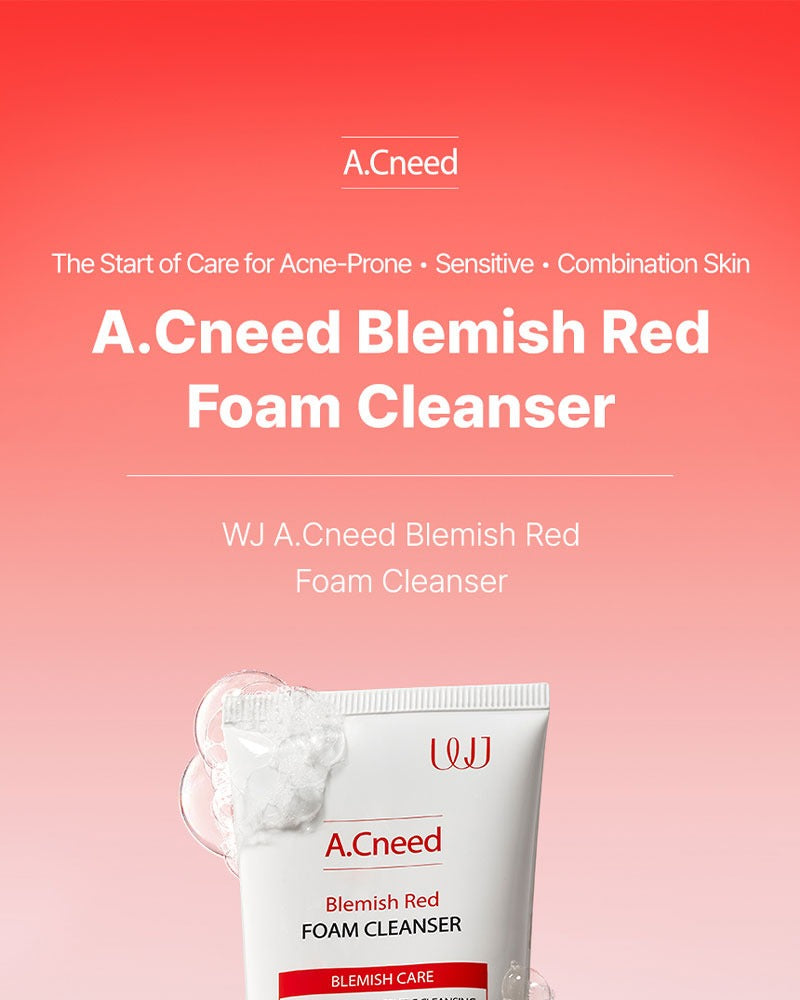 WJ A.Cneed Blemish Red Foam Cleanser 120ml