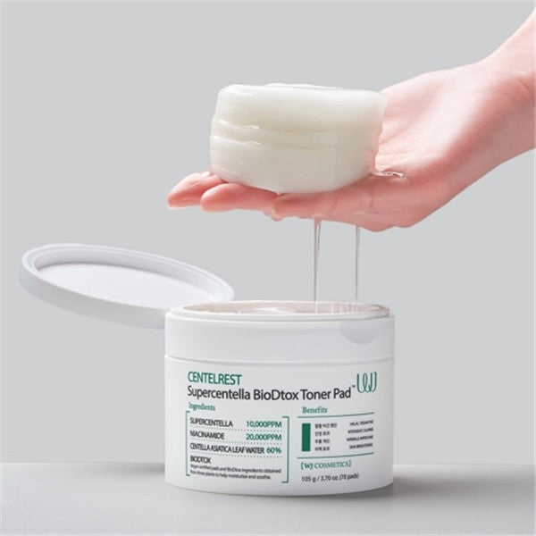 WJ Centelrest Supercentella BioDtox Toner Pad 105g