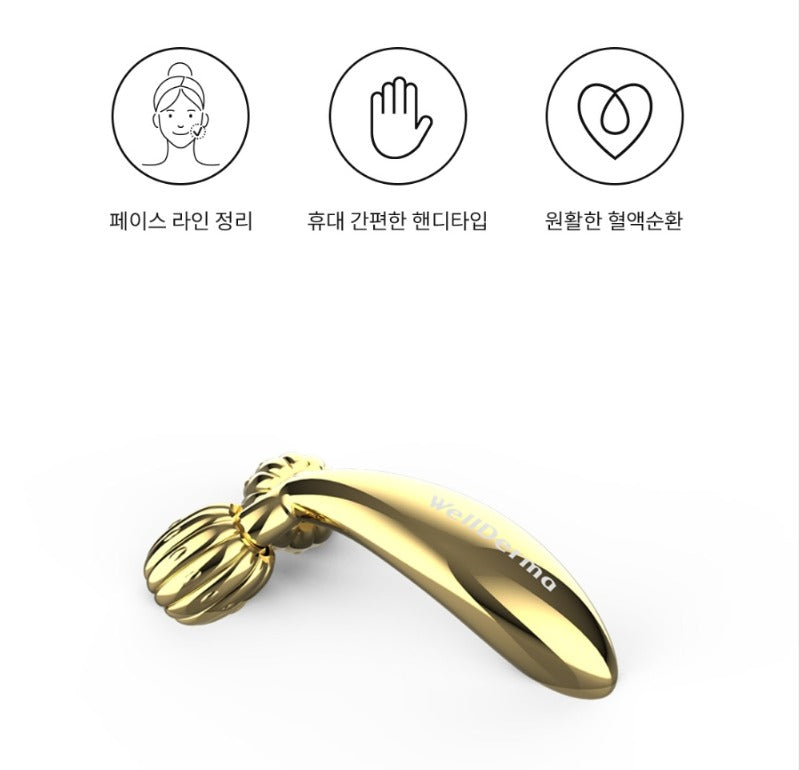 WellDerma Face Lifting Compact Roller Gold 1 piece
