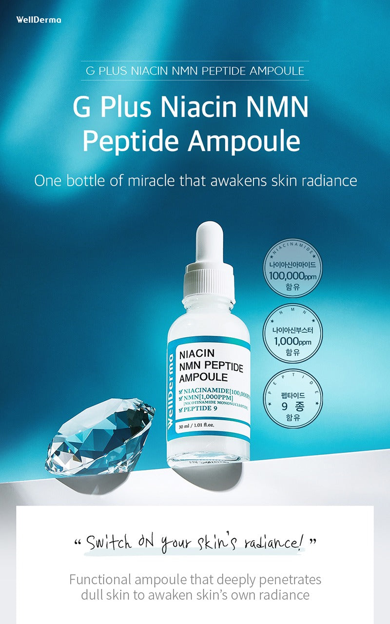 WellDerma G Plus Niacin NMN Peptide Ampoule 30ml