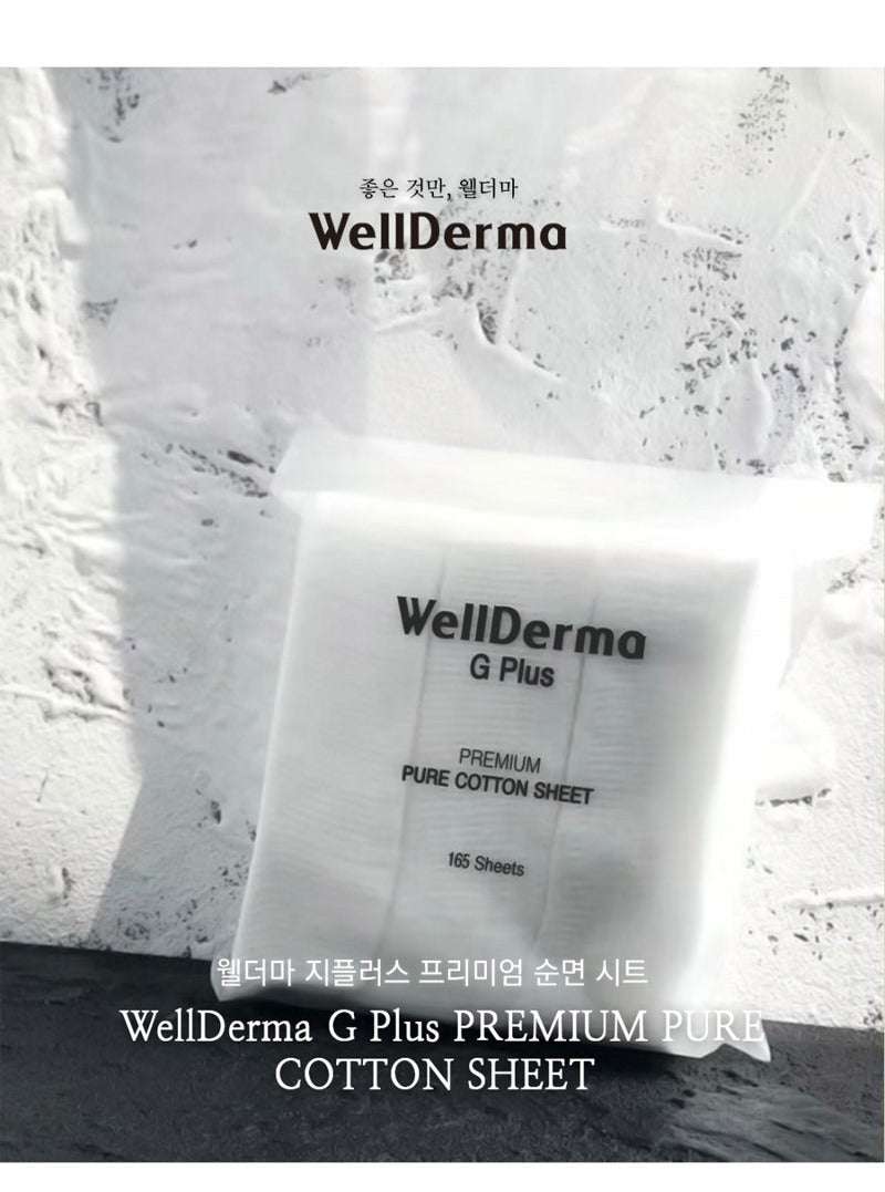 WellDerma G Plus Premium Cotton Sheet 165 pcs