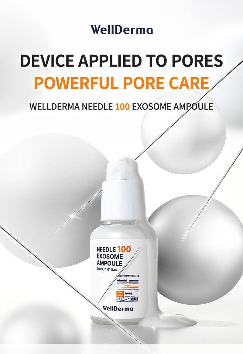 WellDerma Needle 100 Exosome Ampoule 30ml