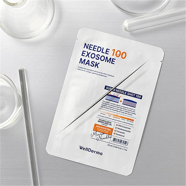 WellDerma Needle 100 Exosome Mask Pack (5 Sheets)