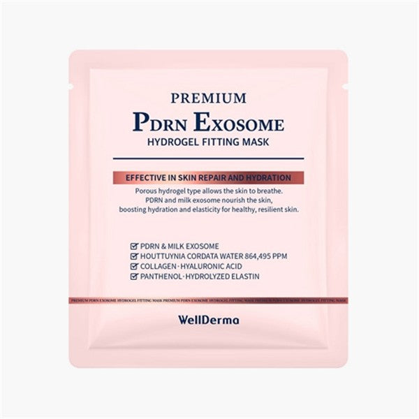 WellDerma PDRN Exosome Hydrogel Fitting Mask 30g × 4 Sheets