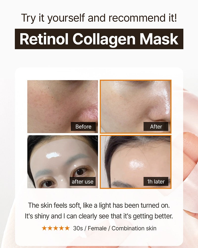WellDerma Premium Retinol Collagen Lifting Restore Fitting Mask (4 Sheets)