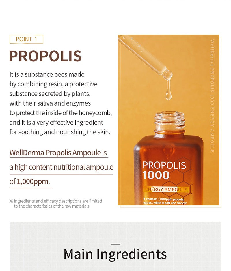 WellDerma Propolis 1000 Energy Ampoule 50ml