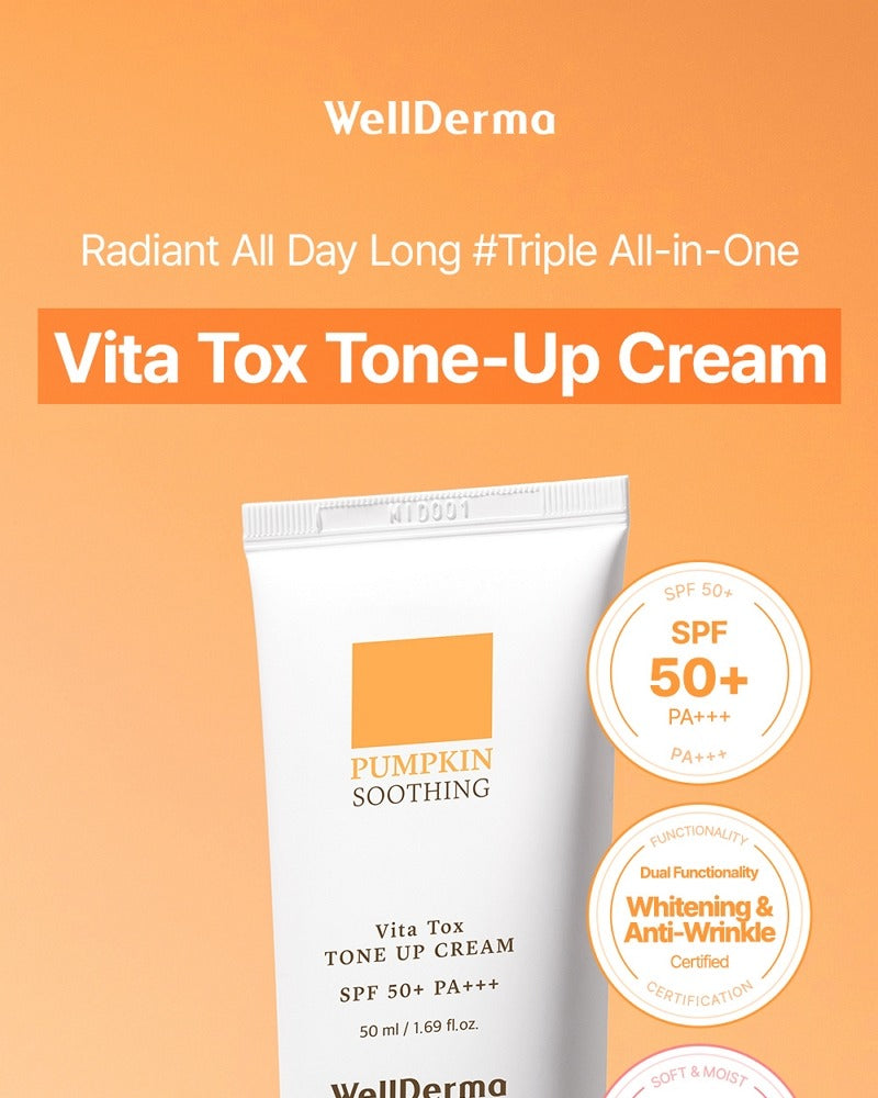 WellDerma Pumpkin Vita Tox Tone-up Cream 50ml