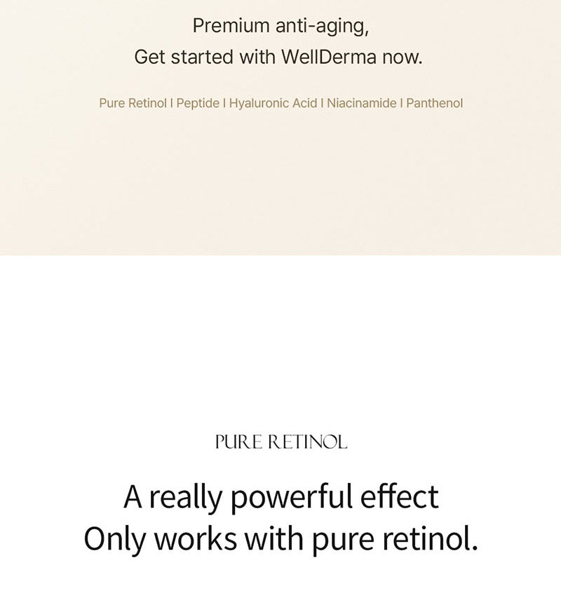 WellDerma Retinol Peptide Lifting Restore Emulsion 120ml