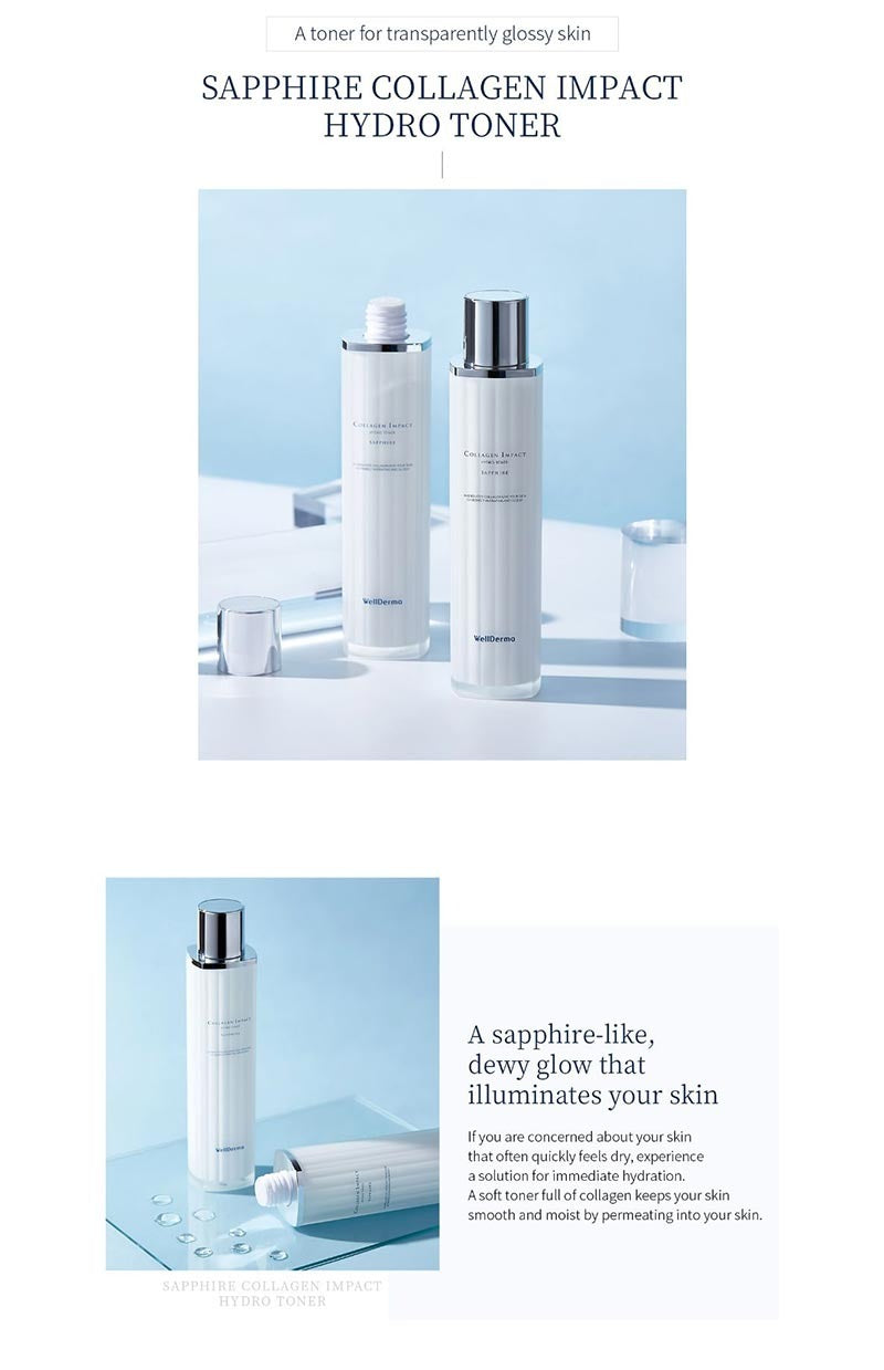 WellDerma Sapphire Collagen Impact Hydro Toner 100ml