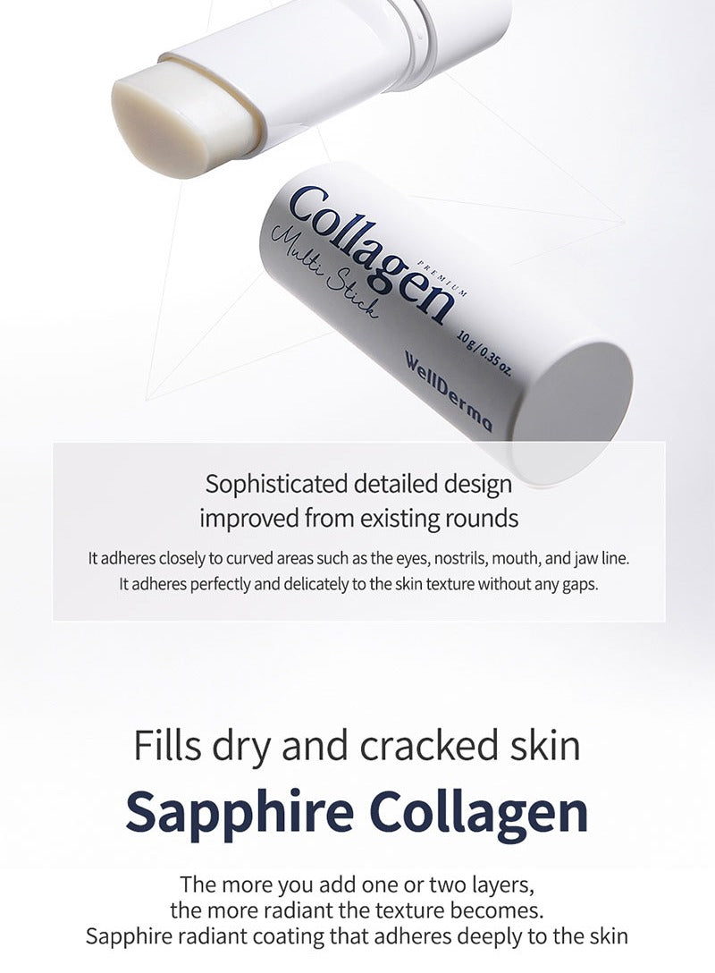 WellDerma Sapphire Low Molecule Collagen Wrinkle Multi Stick 10g