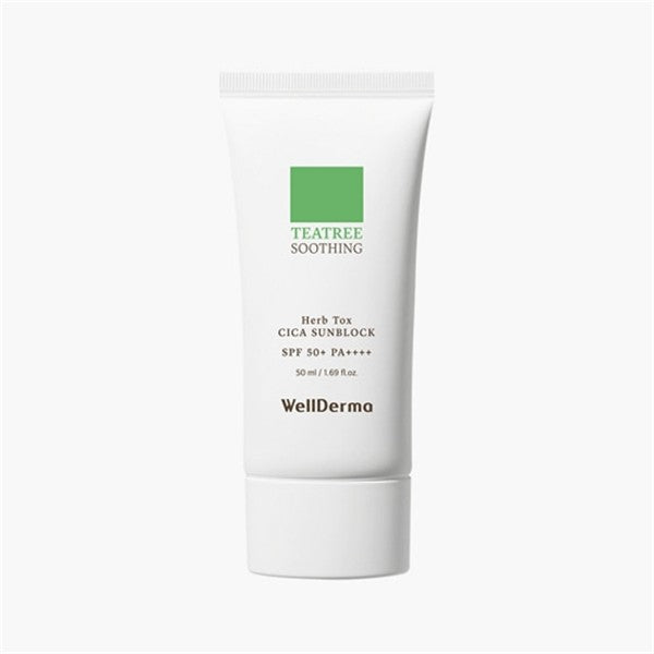 WellDerma Tea Tree Herb Tox Cica Sunblock 50ml