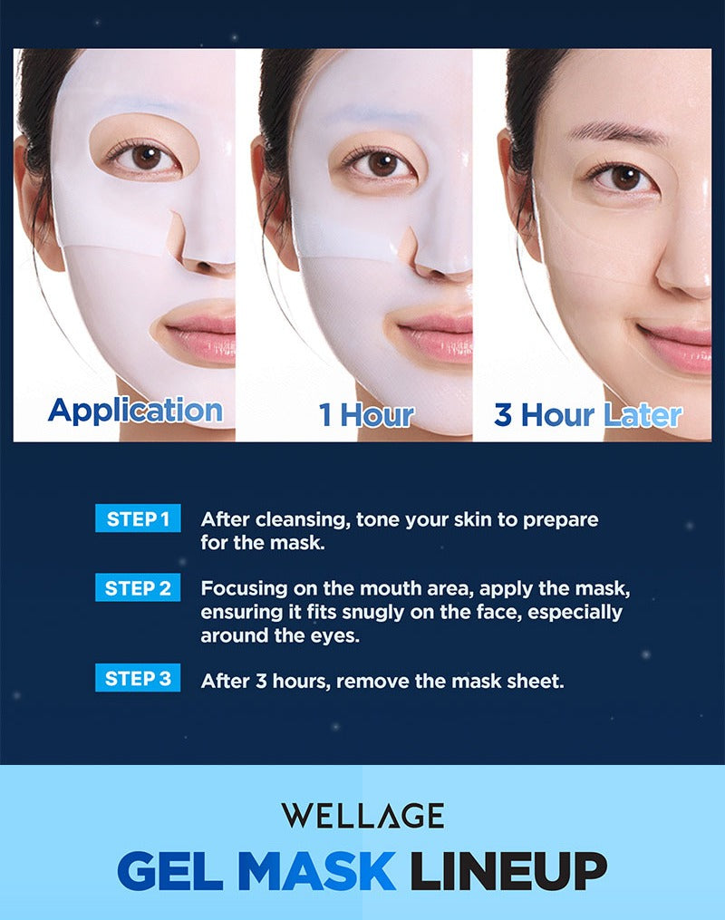 Wellage Hyper Peptide Firming Booster Collagen Mask (5 Sheets)