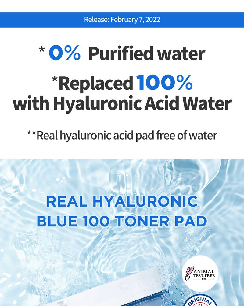 Wellage Real Hyaluronic Blue Toner Pad 70 Pads