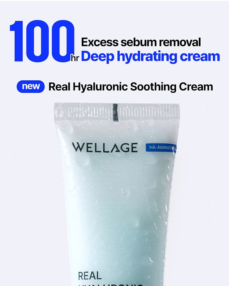 WELLAGE Real Hyaluronic Soothing Cream 80ml