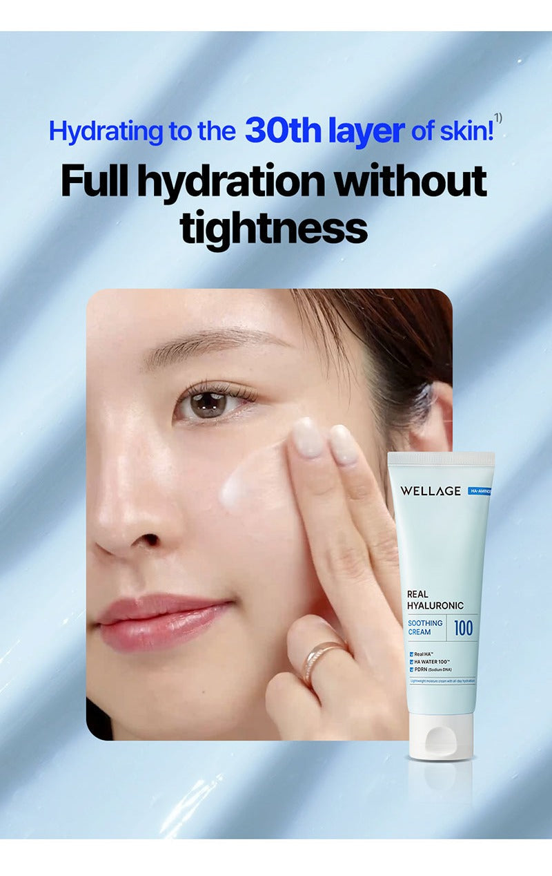 WELLAGE Real Hyaluronic Soothing Cream 80ml