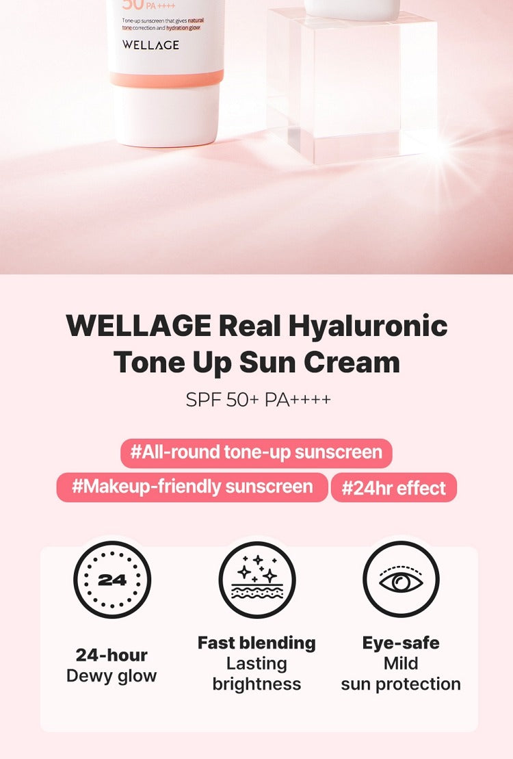 Wellage Real Hyaluronic Tone Up Sun Cream 50ml