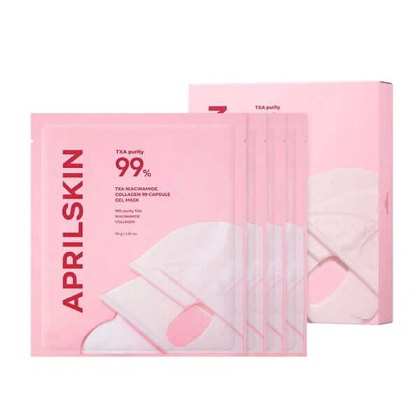APRILSKIN TXA Niacinamide Collagen 99 Capsule Gel Mask - 1pack (4pcs)