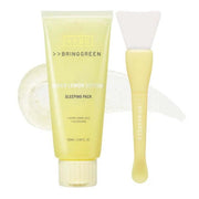 BRING GREEN Super Lemon Glutathione Sleeping Pack Set - 100ml + Brush