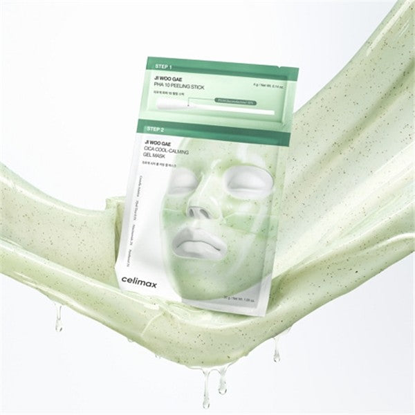 celimax Ji Woo Gae Cica PHA Peel 2-Step Gel Mask (4 Pack)