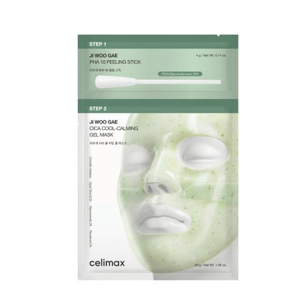 celimax Ji Woo Gae Cica PHA Peel 2-Step Gel Mask (4 Pack)
