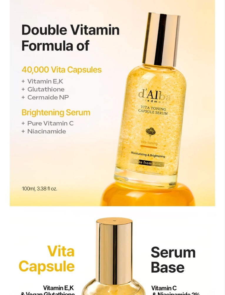d'Alba Vita Toning Capsule Serum 100ml