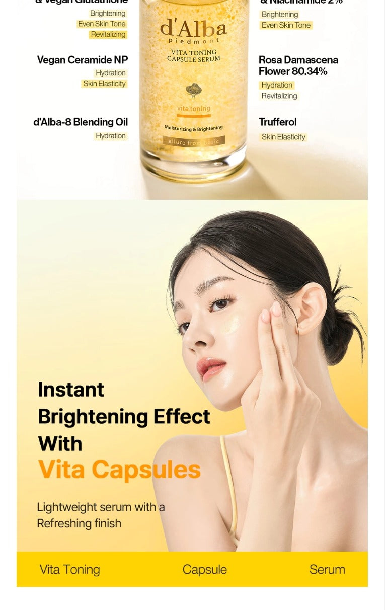 d'Alba Vita Toning Capsule Serum 100ml