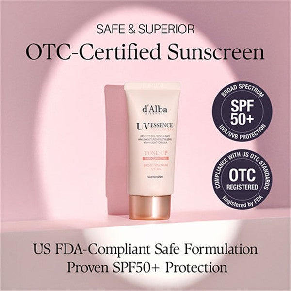 d'Alba Waterfull Pink Correcting Tone-Up Sunscreen SPF50+ PA++++ 50ml