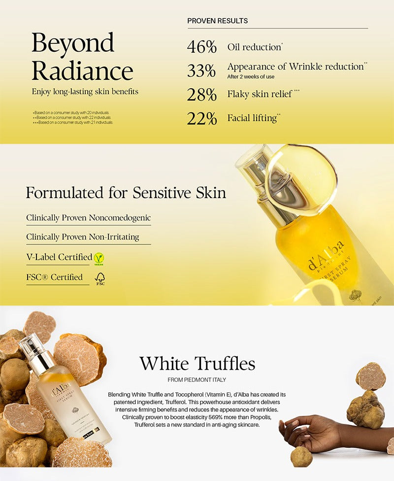 d'Alba White Truffle First Spray Serum 50ml