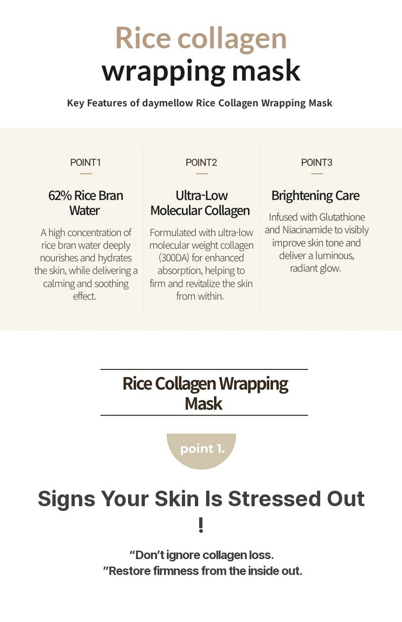 daymellow Rice Collagen Wrapping Mask 70g