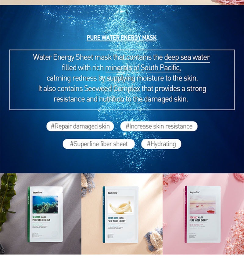 Daymellow Sea Salt Pure Water Energy Mask 10ea