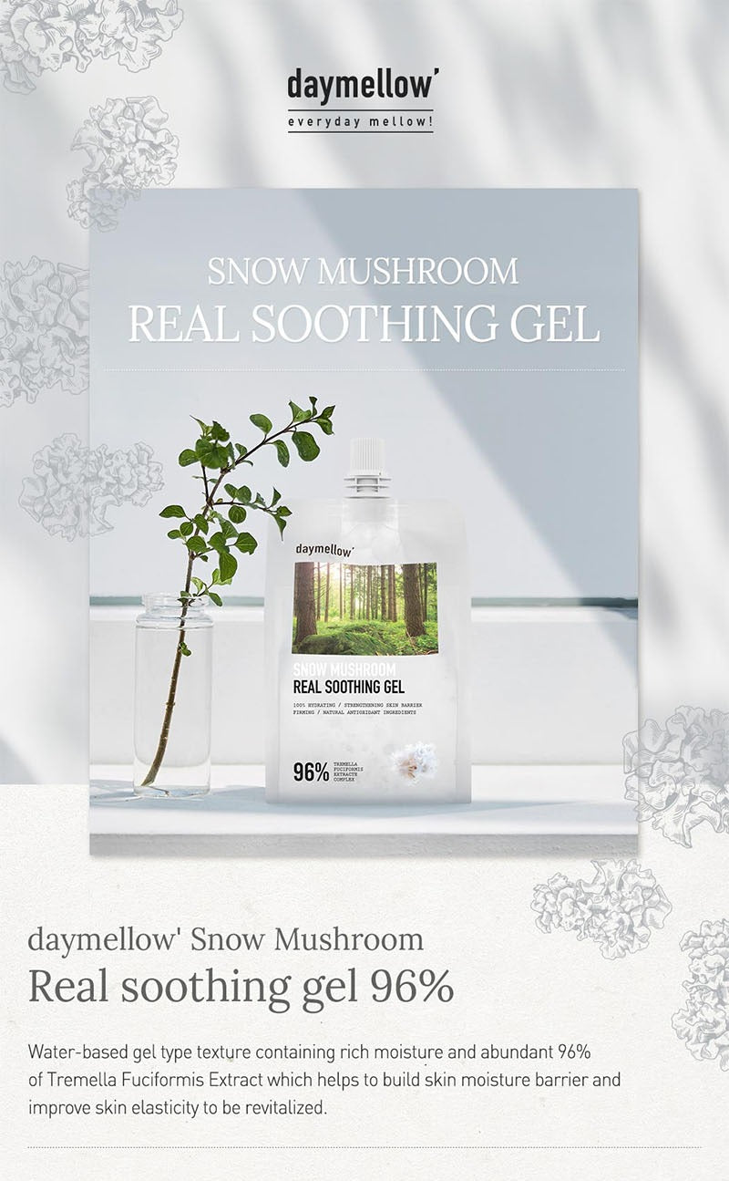 daymellow Snow Mushroom Real Soothing Gel 300g