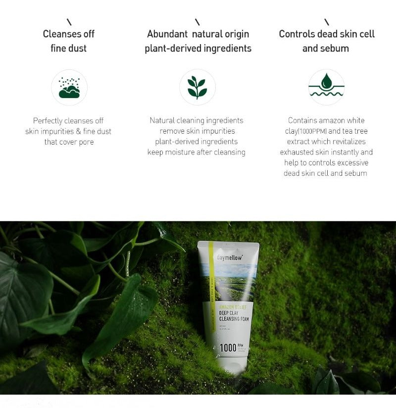 Daymellow Amazon Belief Deep Clay Cleansing Foam 150ml