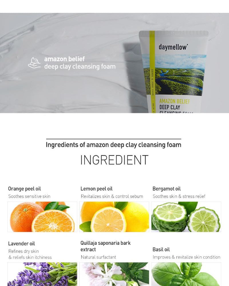 Daymellow Amazon Belief Deep Clay Cleansing Foam 150ml