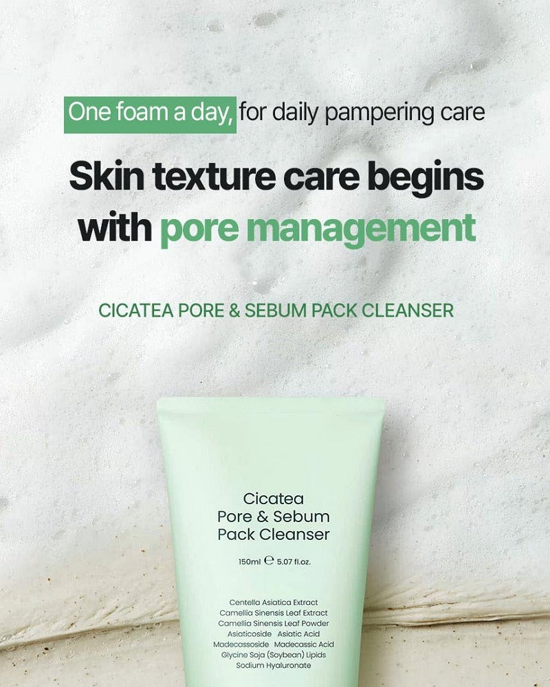 dewdap Cicatea Pore & Sebum Pack Cleanser 150ml