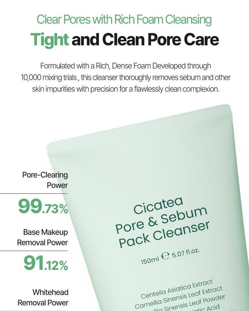 dewdap Cicatea Pore & Sebum Pack Cleanser 150ml