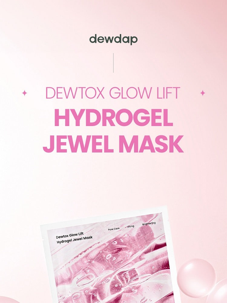dewdap Dewtox Glow Lift Hydrogel Jewel Mask (35g × 4 sheets)