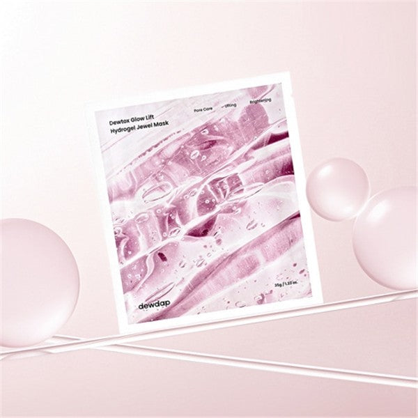 dewdap Dewtox Glow Lift Hydrogel Jewel Mask (35g × 4 sheets)