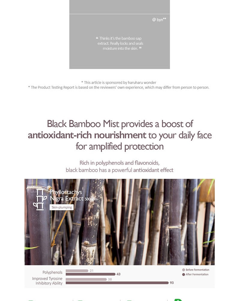 haruharu wonder Black Bamboo Mist 80ml