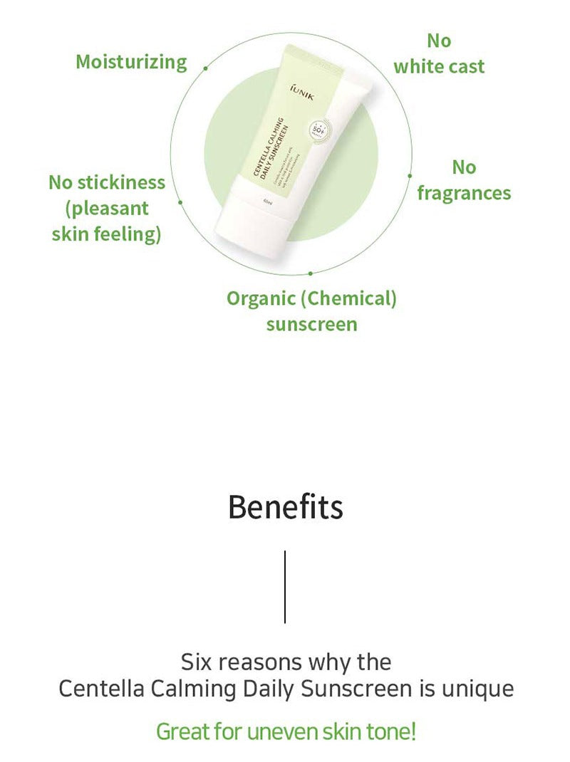 iUNIK Centella Calming Daily Sunscreen 60ml