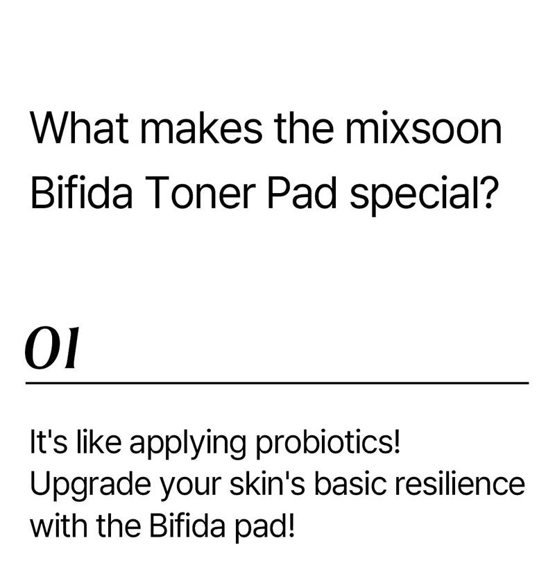 mixsoon Bifida Toner Pad 120 ea