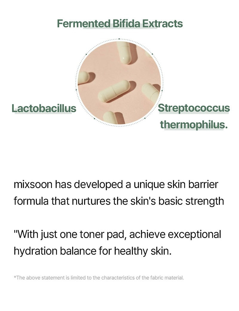 mixsoon Bifida Toner Pad 120 ea