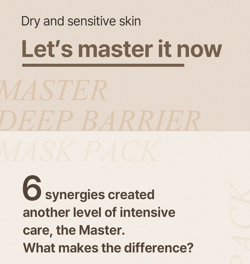 mixsoon Master Deep Barrier Mask 30g × 5 Sheets