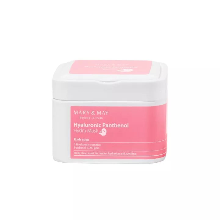 MARY & MAY Hyaluronic Panthenol Hydra Mask 30pcs